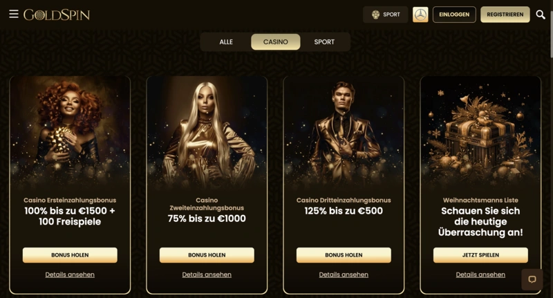 GoldSpin Bonuses